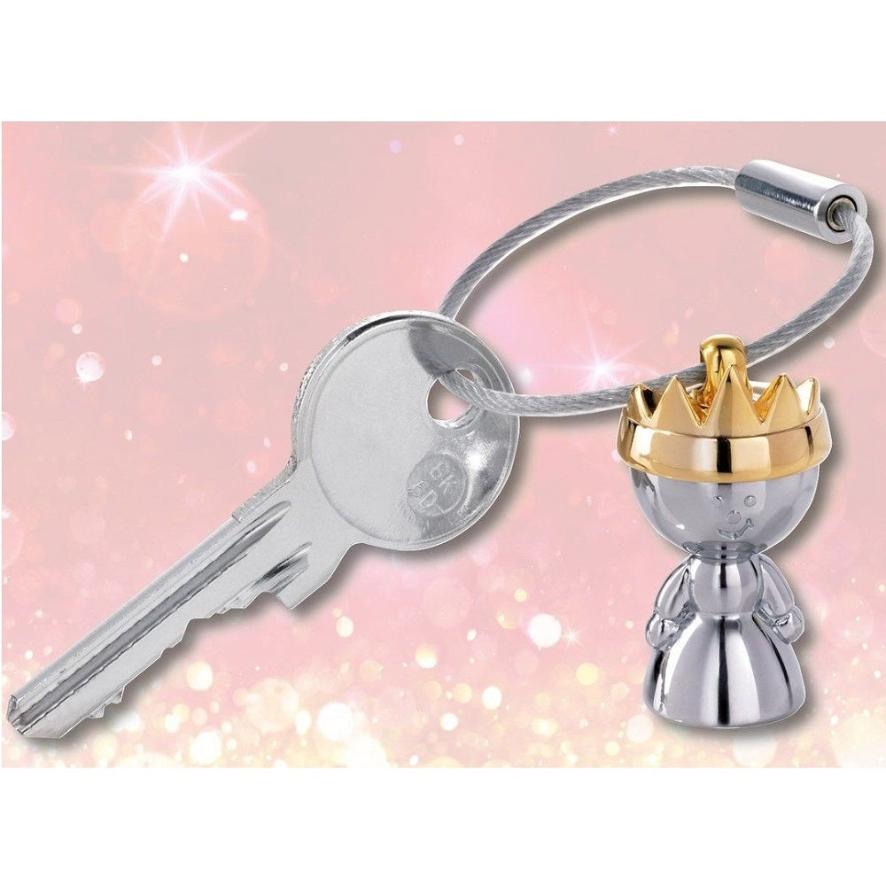 TROIKA Keyring LITTLE QUEEN - Silver and Gold Colours