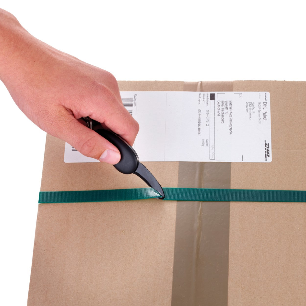 TROIKA Parcel Knife on Keyring PARCEL HAWK