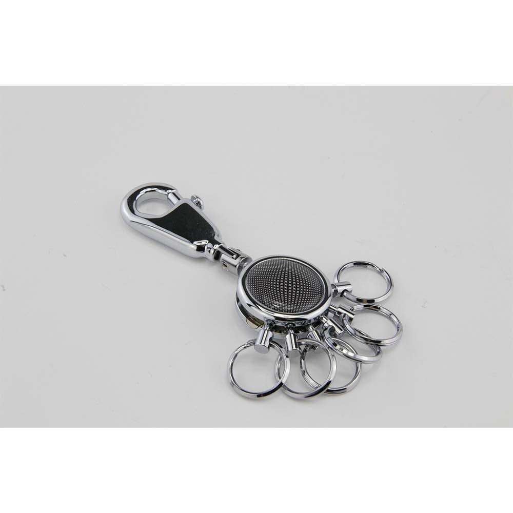 TROIKA Germany Keyring with Clip Hook, Black Vision