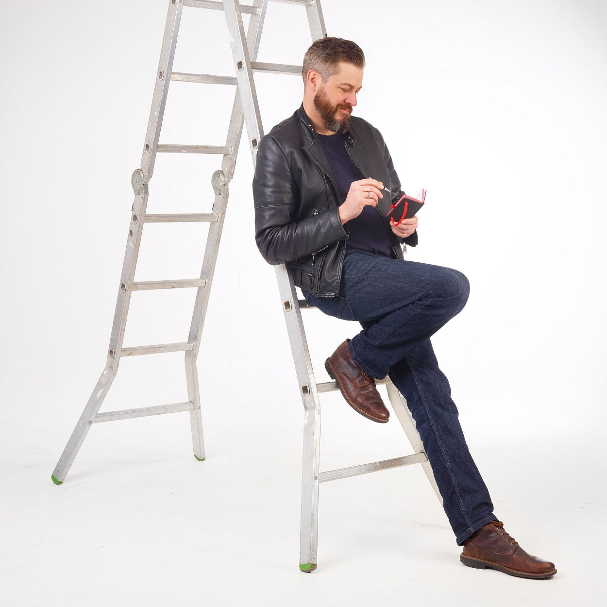 TROIKA Notepad A7 and Multitasking Ballpoint Pen LILIPAD+LILIPUT Black/Red