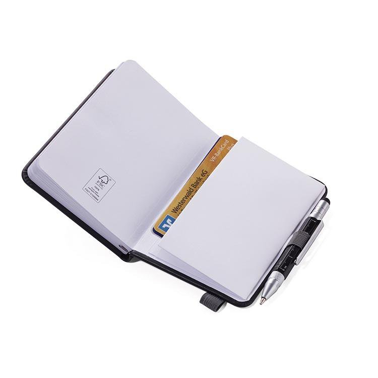 TROIKA Notepad DIN A7 with Multitasking Ballpoint Pen LILIPAD+LILIPUT Blue