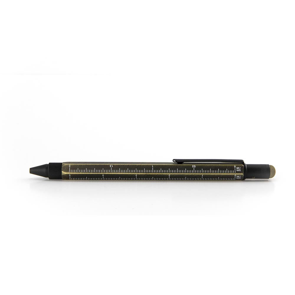 Troika Multitasking ballpoint pen "CONSTRUCTION" (Antique Gold)