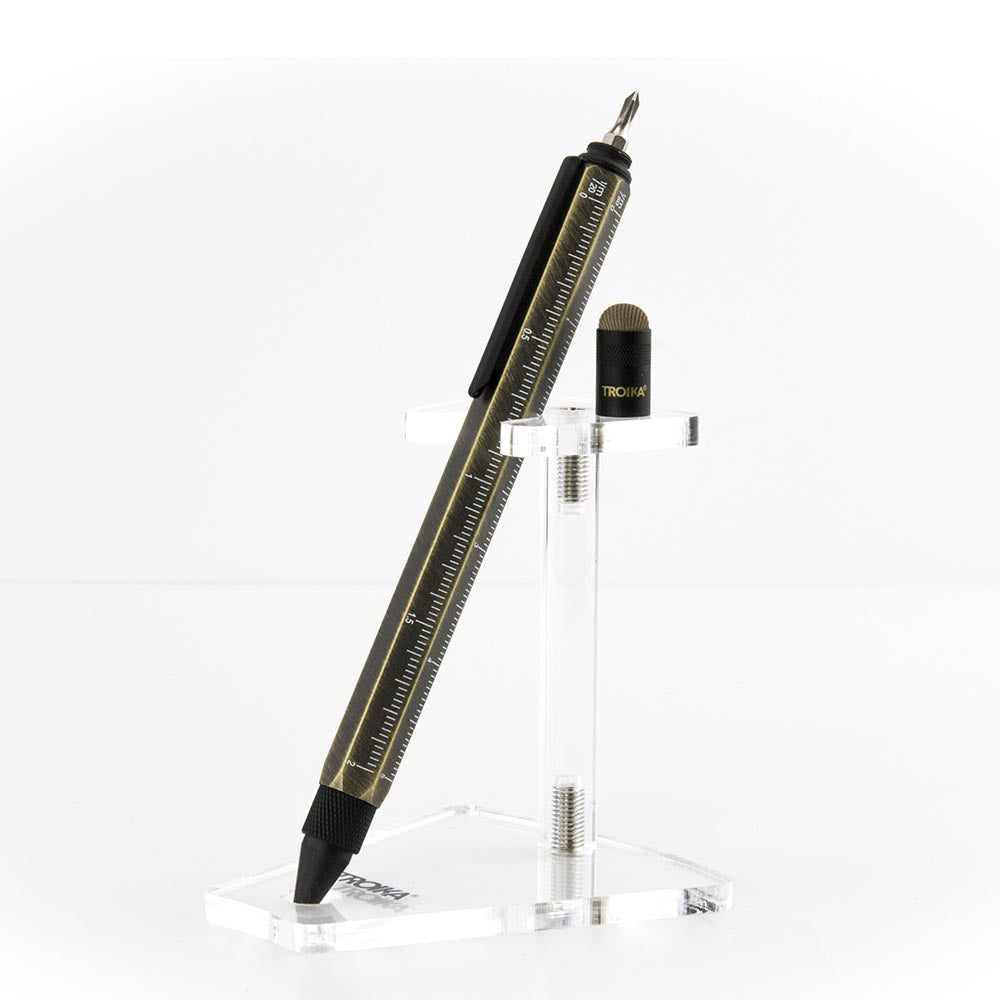 Troika Multitasking ballpoint pen "CONSTRUCTION" (Antique Gold)
