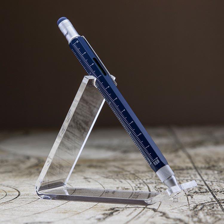 Troika Multitasking ballpoint pen "CONSTRUCTION" (Blue Silver)