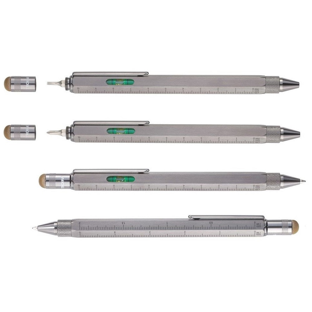 TROIKA Multitasking Ballpoint Pen Mini Tool CONSTRUCTION MIDNIGHT