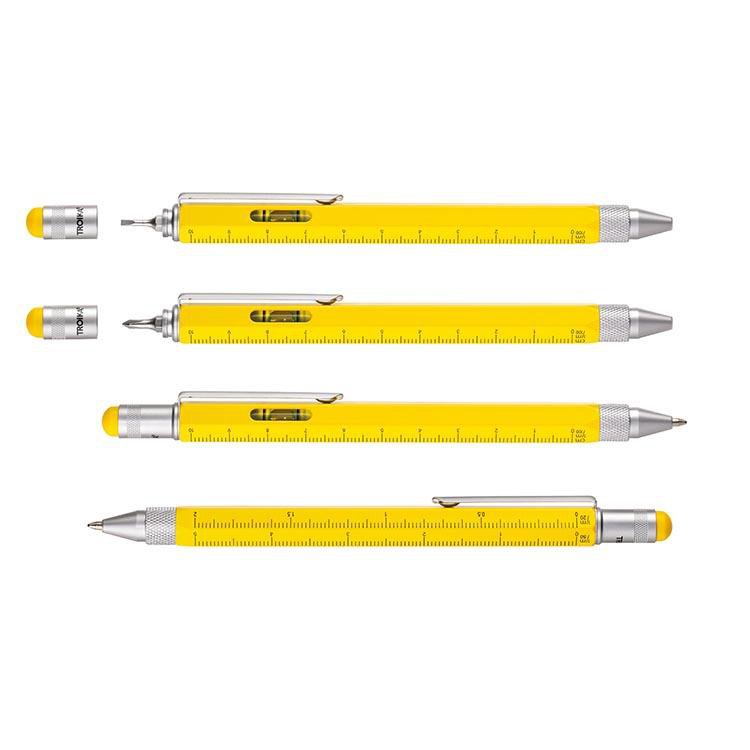 Troika Multitasking ballpoint pen "CONSTRUCTION" (Yellow Silver)