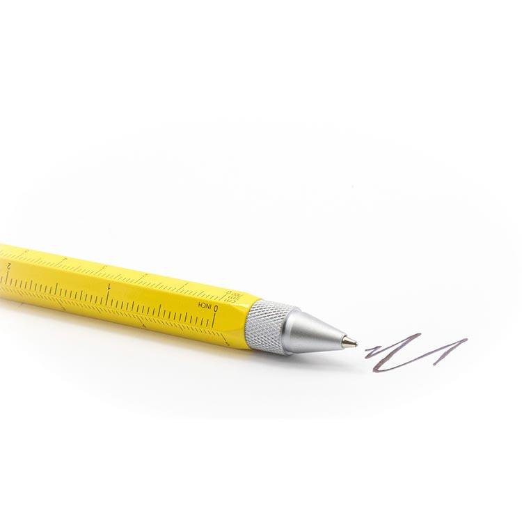 Troika Multitasking ballpoint pen "CONSTRUCTION" (Yellow Silver)
