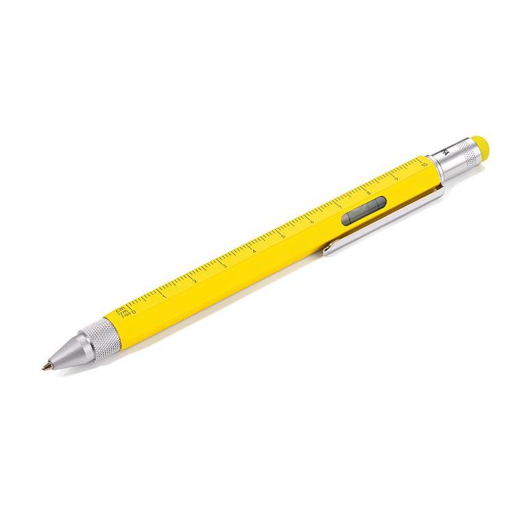 Troika Multitasking ballpoint pen "CONSTRUCTION" (Yellow Silver)