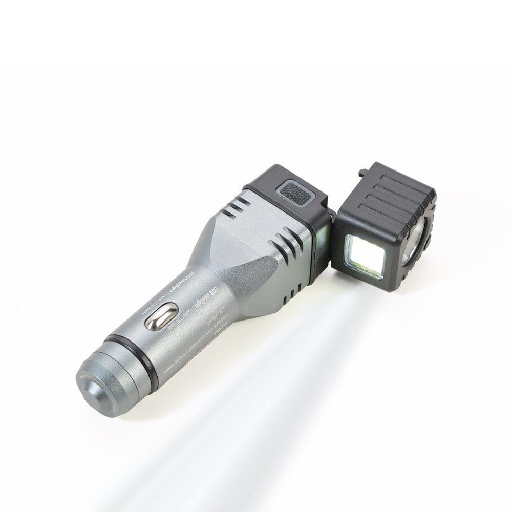 TROIKA Rechargeable Torch & Emergency Glass Break Tool