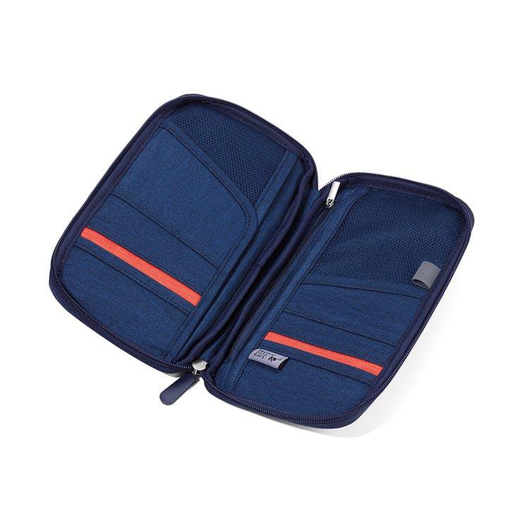 Troika Travel Document Case with RFID Fraud Prevention Safe Flight Blue