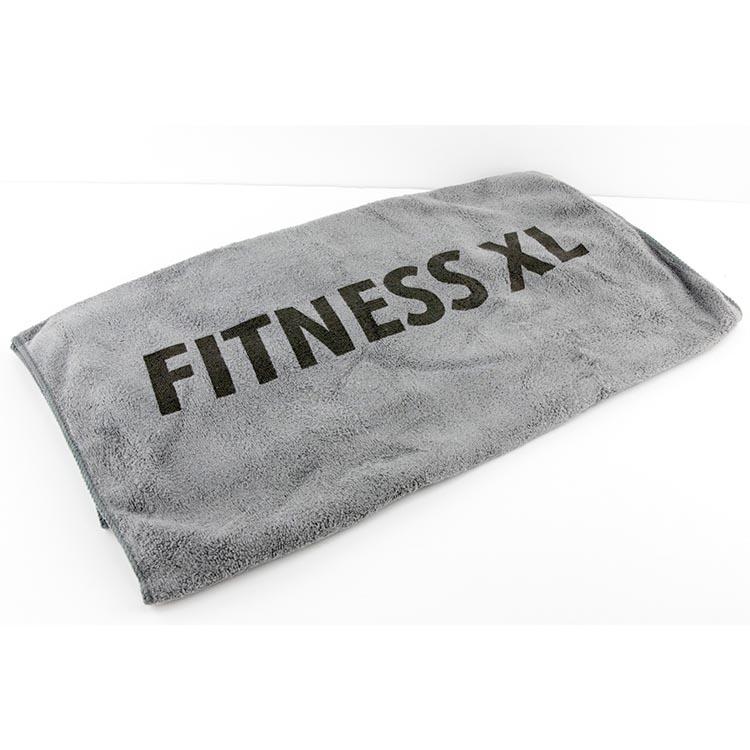 TROIKA Fitness Towel with Sewn-In Fold XL Grey