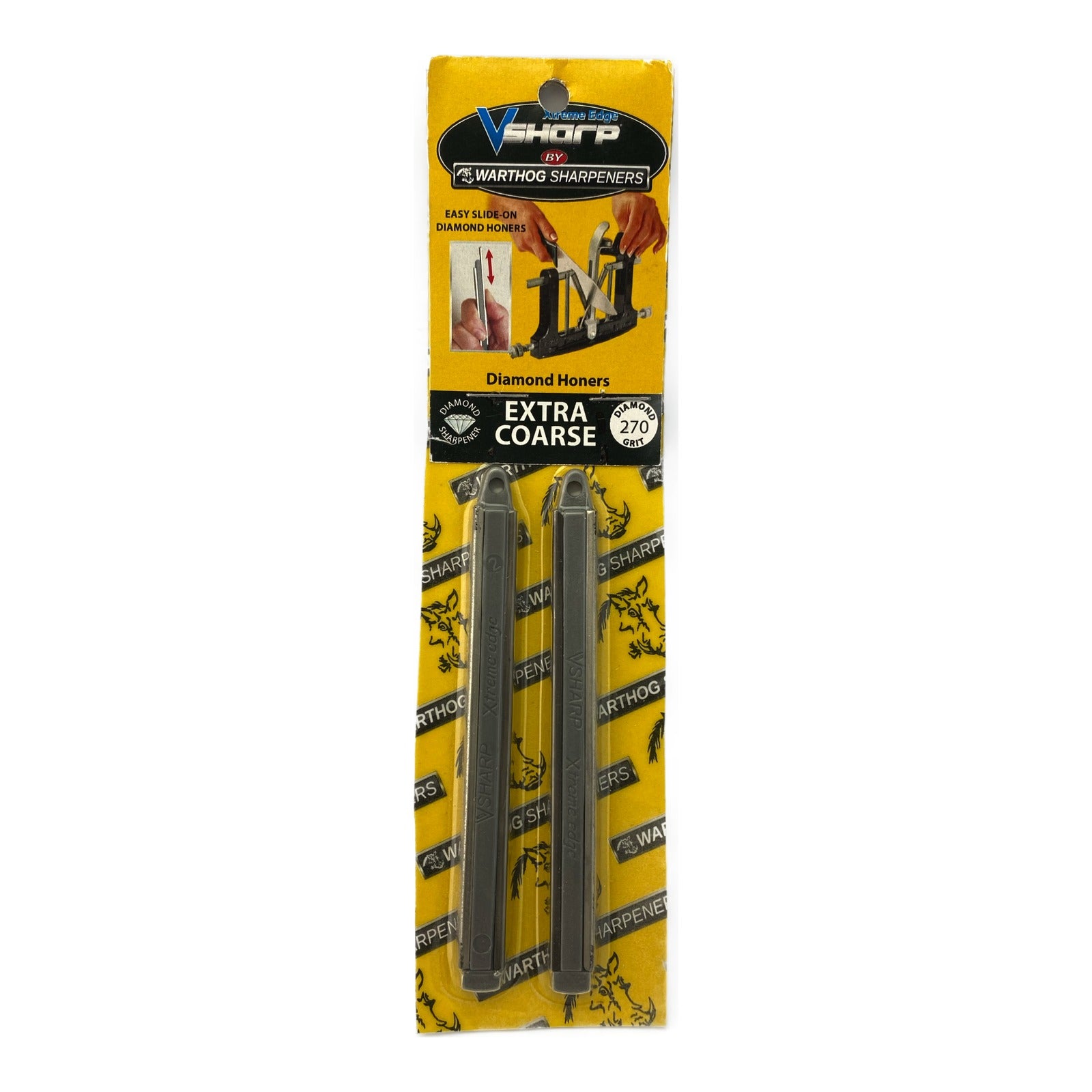 Warthog V-Sharp Xtreme Edge Replacement Diamond Honers – Extra Coarse 270 Grit (Pair)