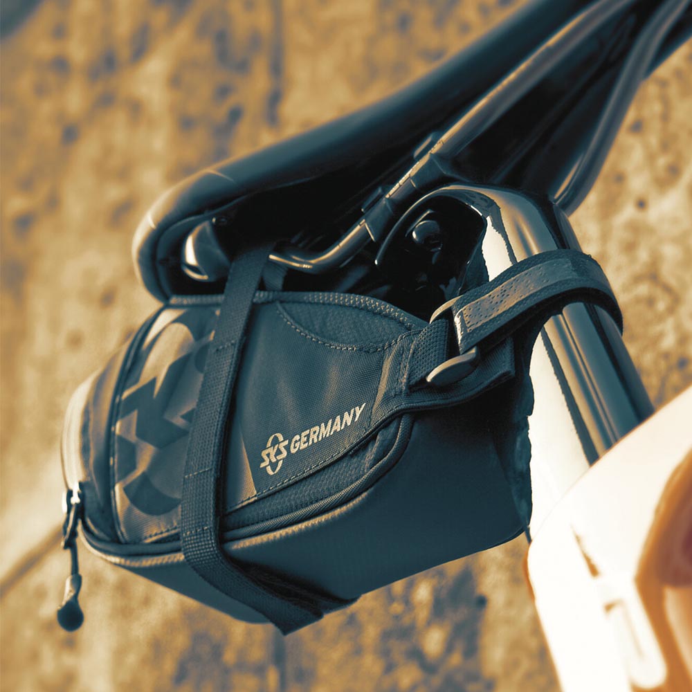 SKS Bike Saddle Bag - RACER STRAPS 800 Black
