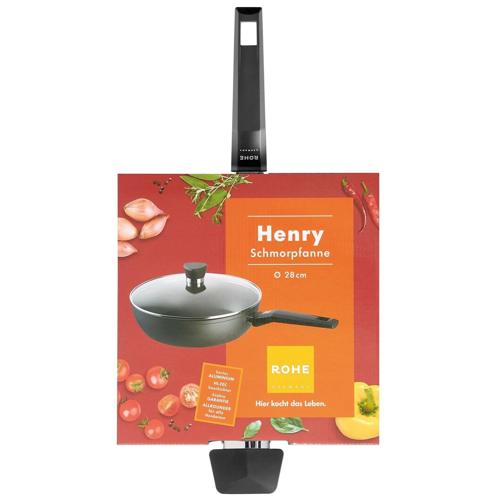 ROHE Braising Pan & Lid With Non-Stick Coating "Henry" - 28cm
