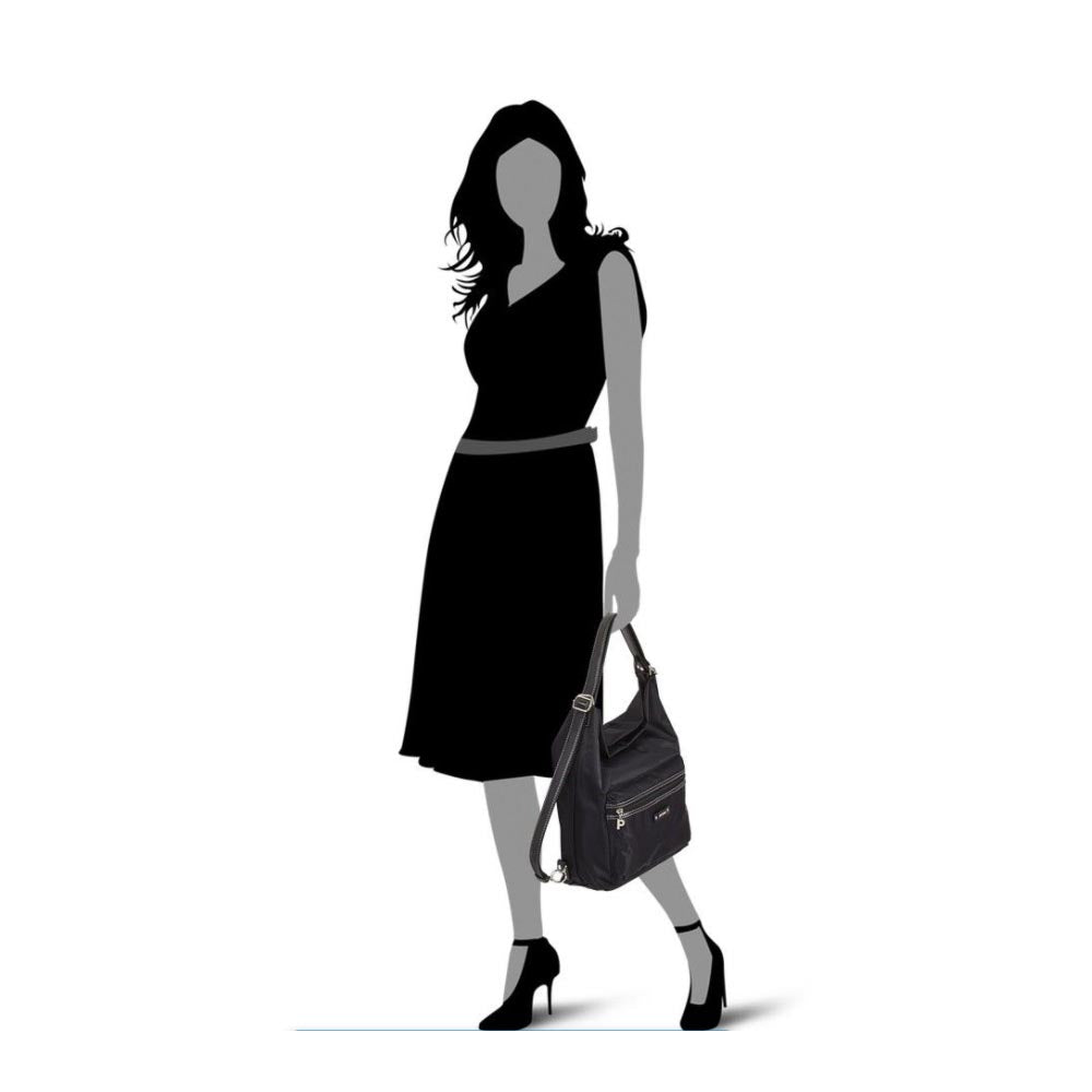 Picard Shoulder Pouch Bag with Backpack Function SONJA - Black