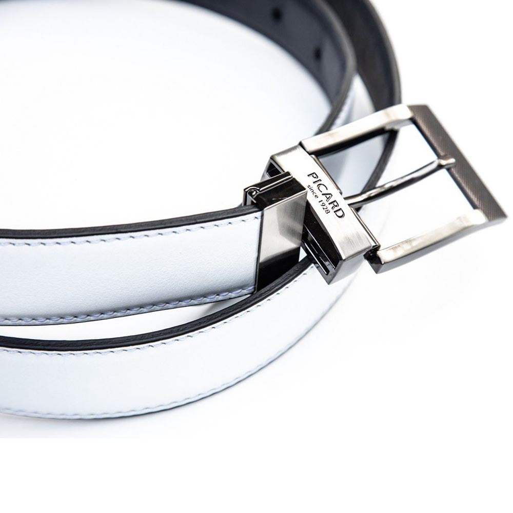 Picard Reversible Belt Genuine Leather - 5279 - White and Ocean Blue