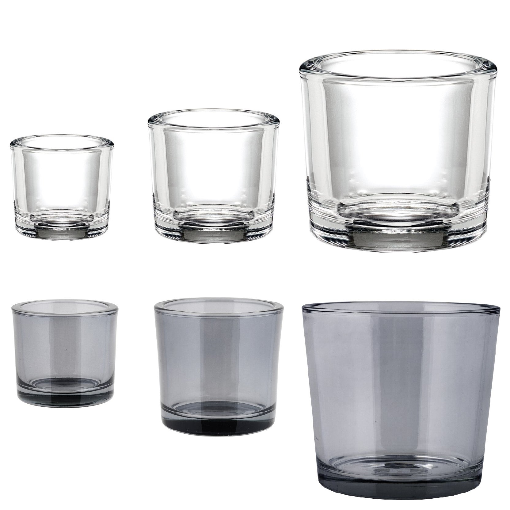 Blomus Candle Holder in Clear Glass 8x9cm NERO Small