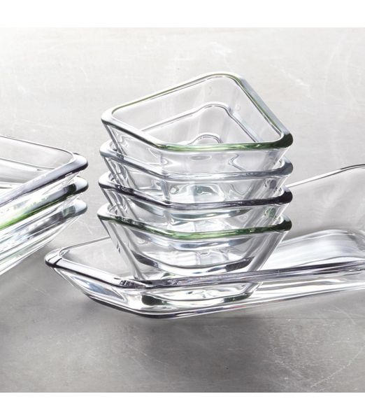 Bowl Clear Glass Decorative PANAREA 13 cm