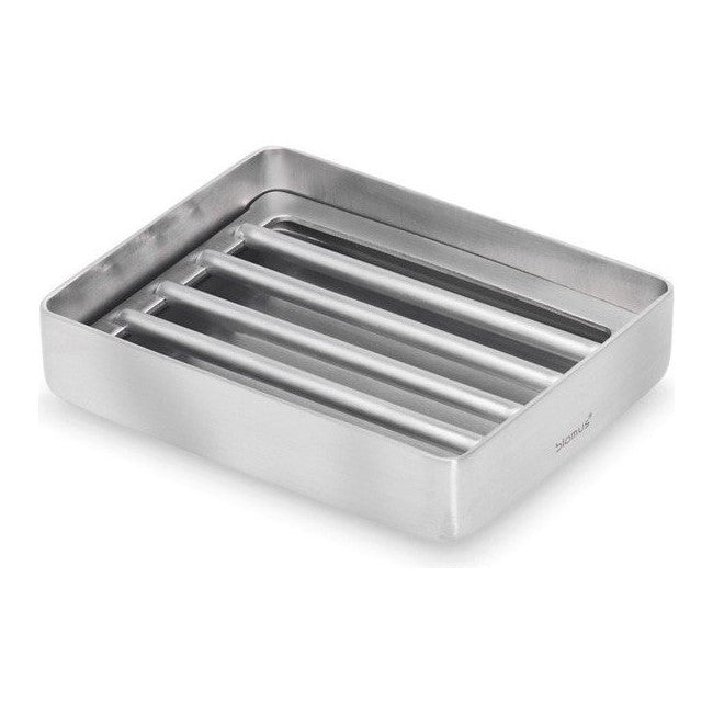 blomus Soap Dish with Drain in Matt Stainless-Steel NEXIO