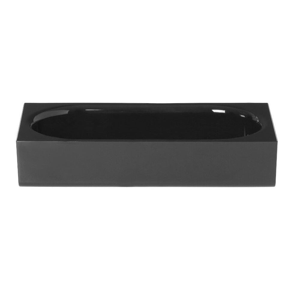 blomus Holder Tray for Bathroom in Black Acrylic MODO