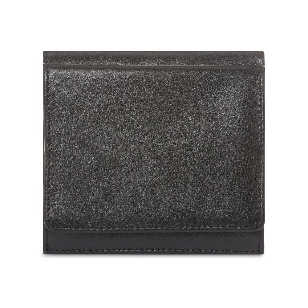 Picard Man's Square Apache Cow Leather Wallet - Black