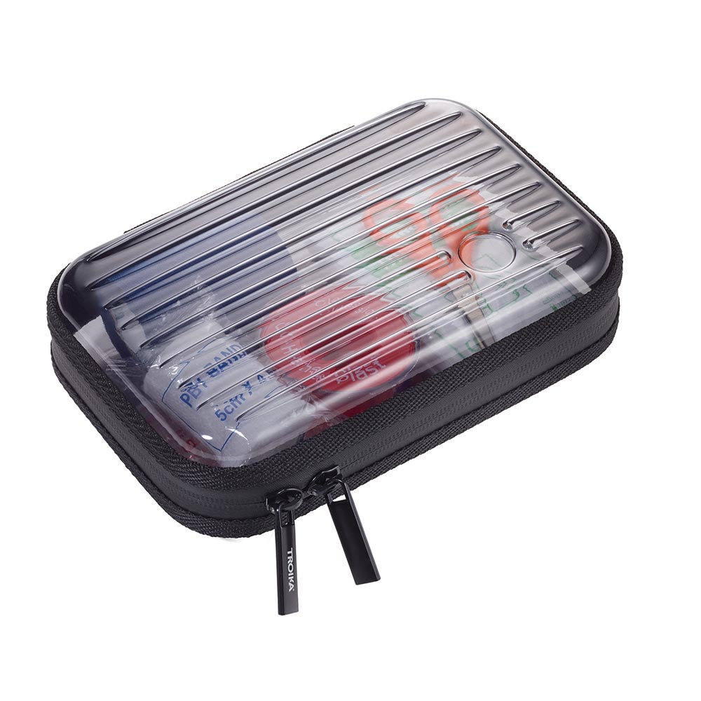 Troika Organiser Travel Case Personalisable Transparent Clear Case