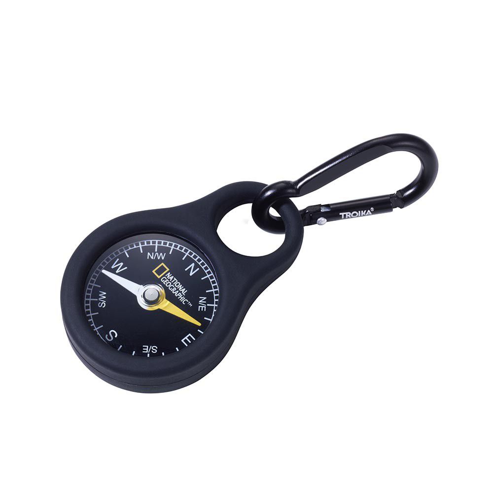 TROIKA Keyring with Compass in Support of The National Geographic Society