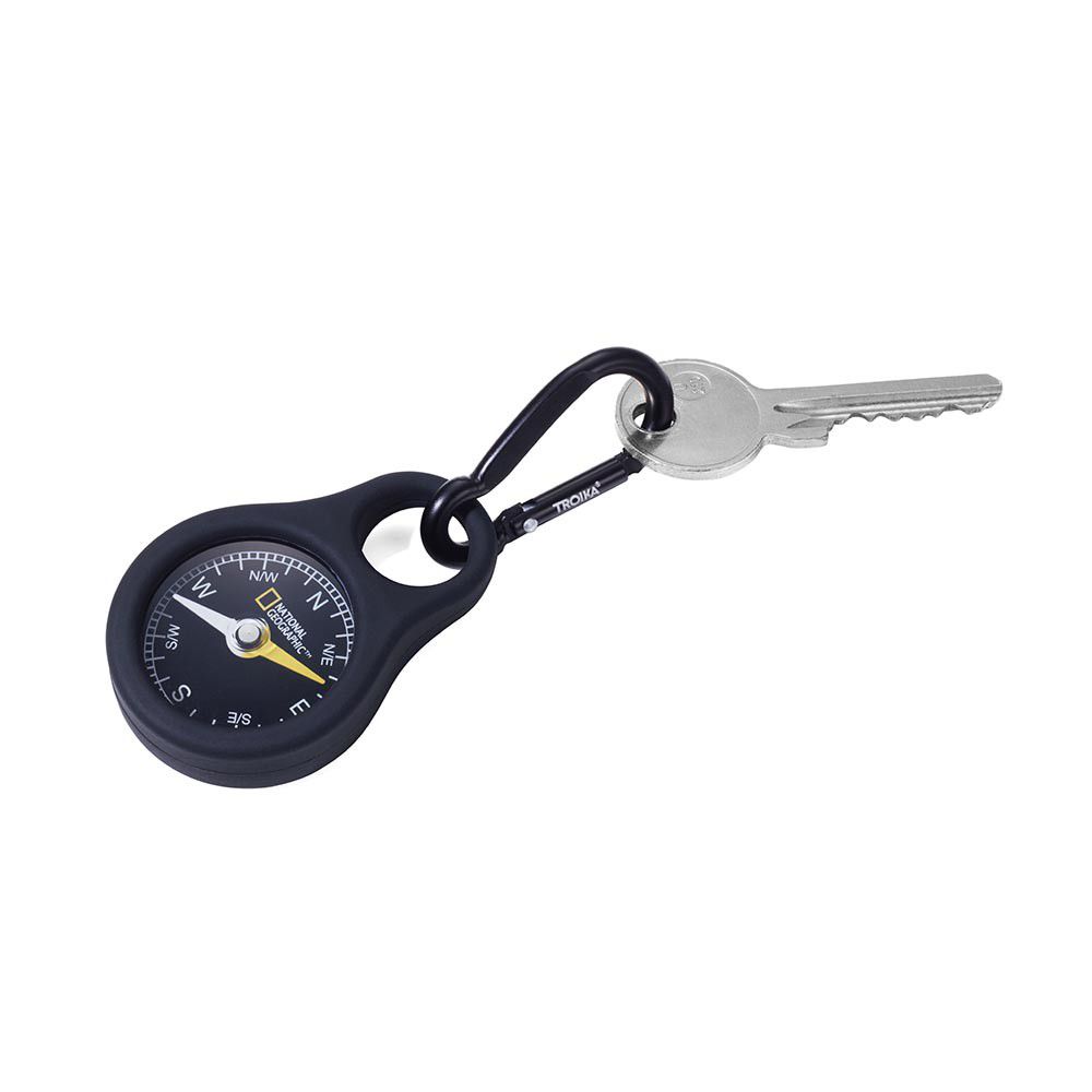 TROIKA Keyring with Compass in Support of The National Geographic Society