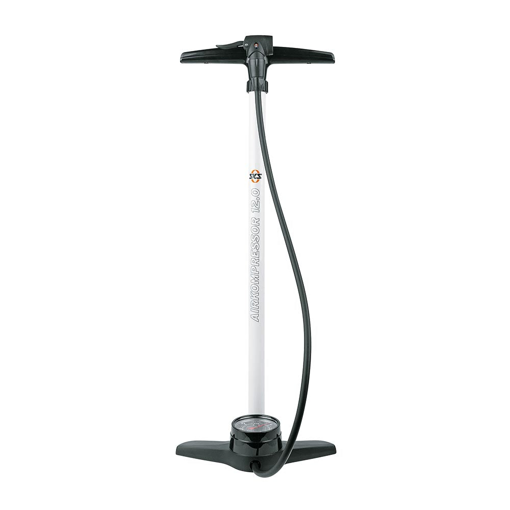 SKS Bike Multi-valve Floor Pump - AIRKOMPRESSOR 12.0 White