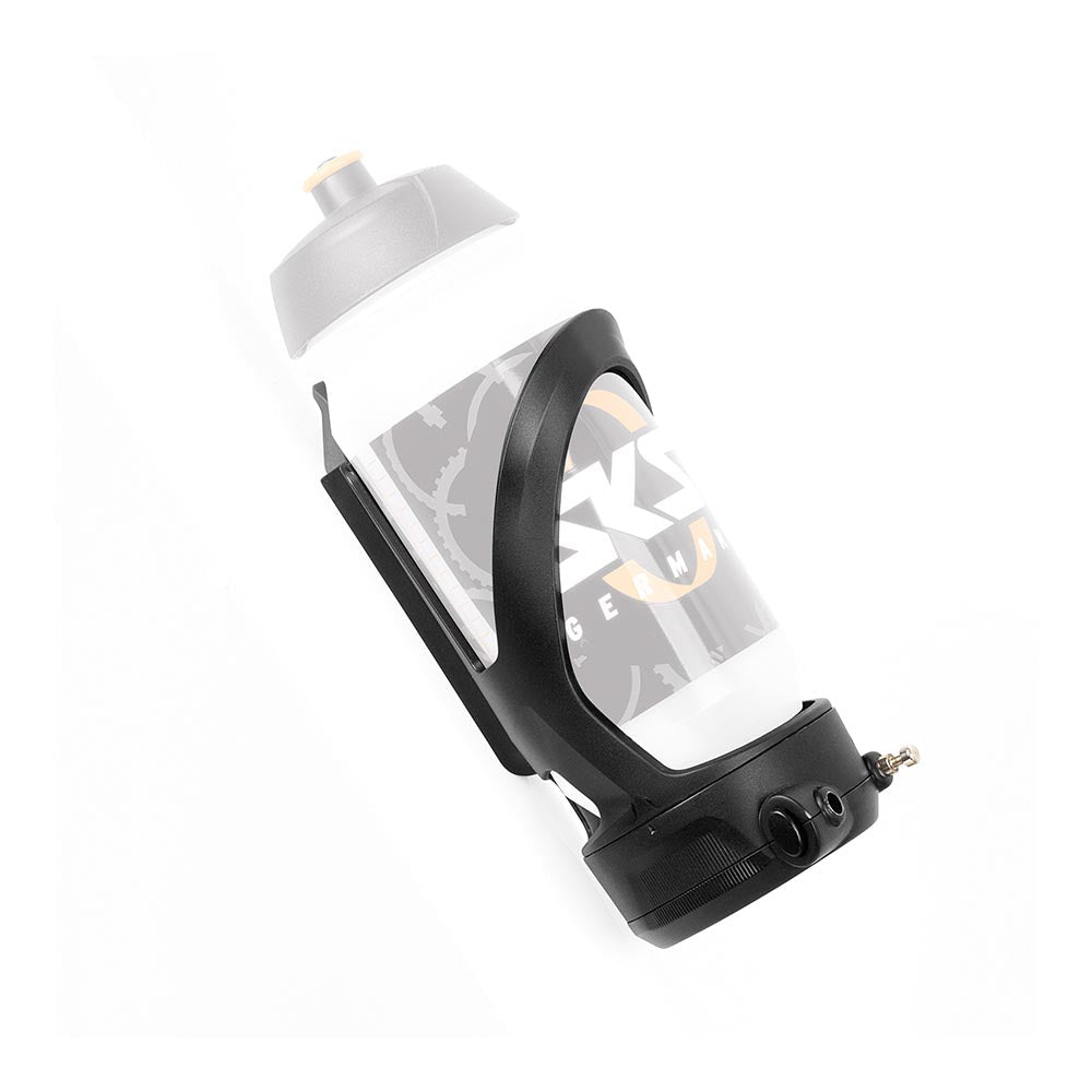 SKS Cable Lock Bottle Cage with Lock for Bicycles LOCKCAGE Black