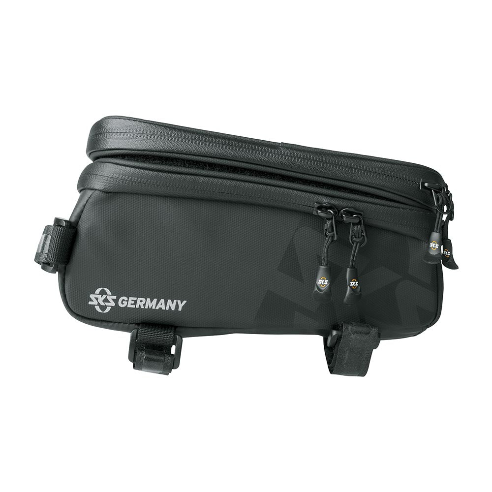 SKS Bike Top Tube Bag with Clear Smartphone Pouch - EXPLORER SMART Black