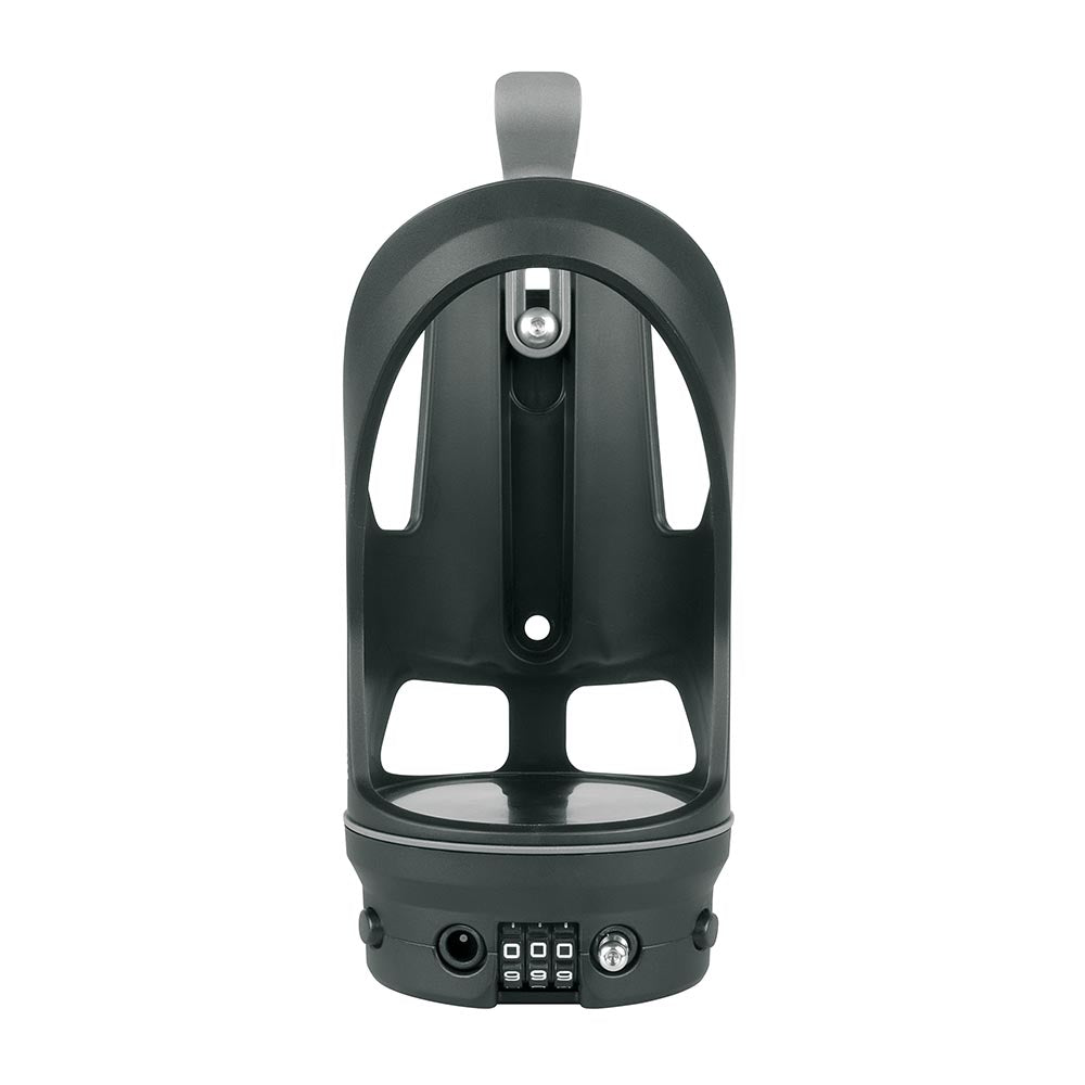 SKS Cable Lock Bottle Cage with Lock for Bicycles LOCKCAGE Black