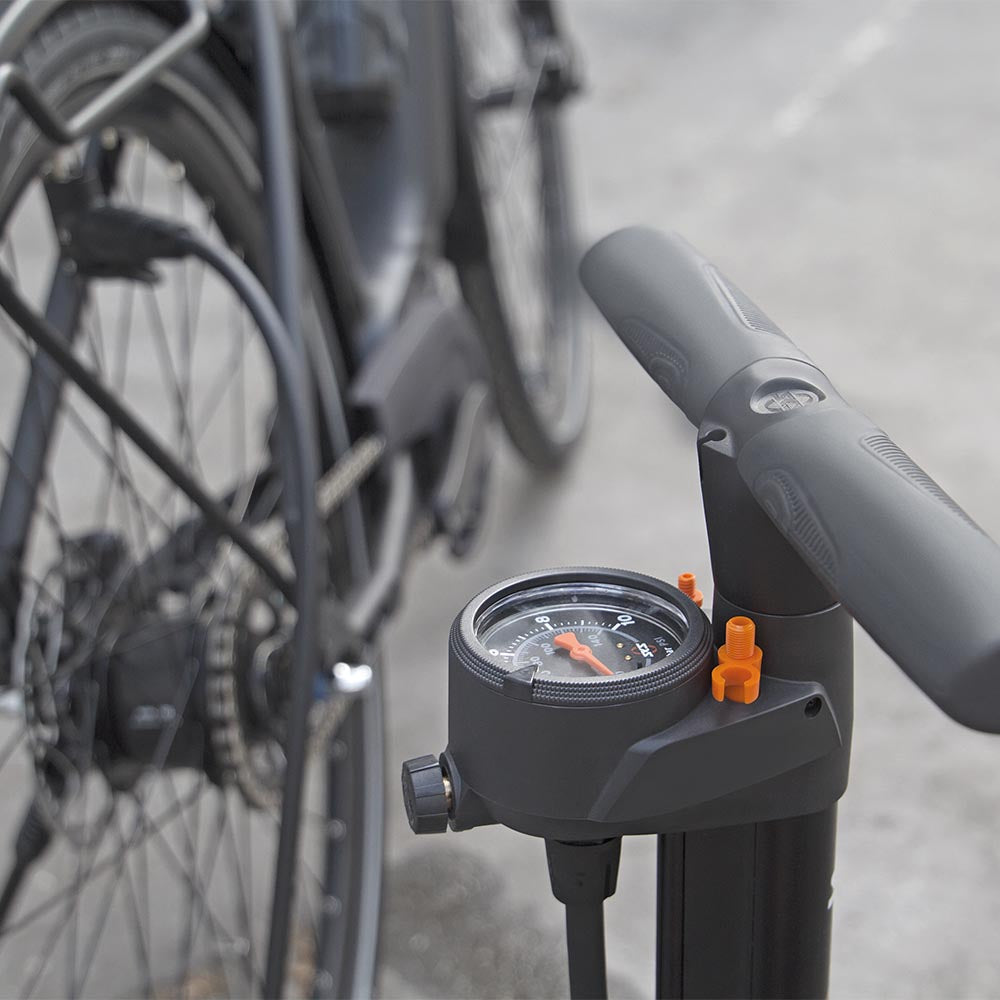 SKS Bike Multi-valve/Multi-use Floor Pump - AIRWORX 10.0 PLUS Black