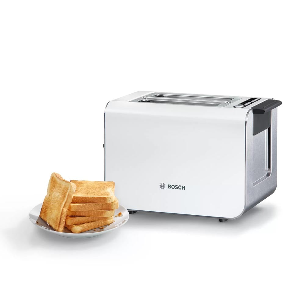 Bosch Styline Toaster 2 Slice - White/Stainless Steel