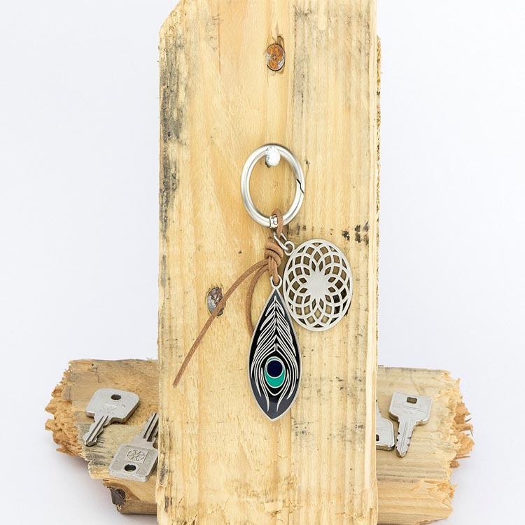 TROIKA Bag Charm with 2 Charms Dream Catcher