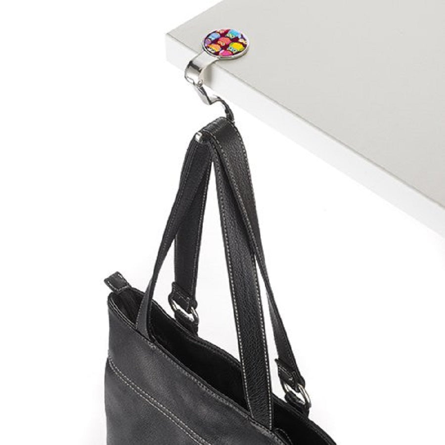 TROIKA Handbag Holder with Bag Clip – Owls