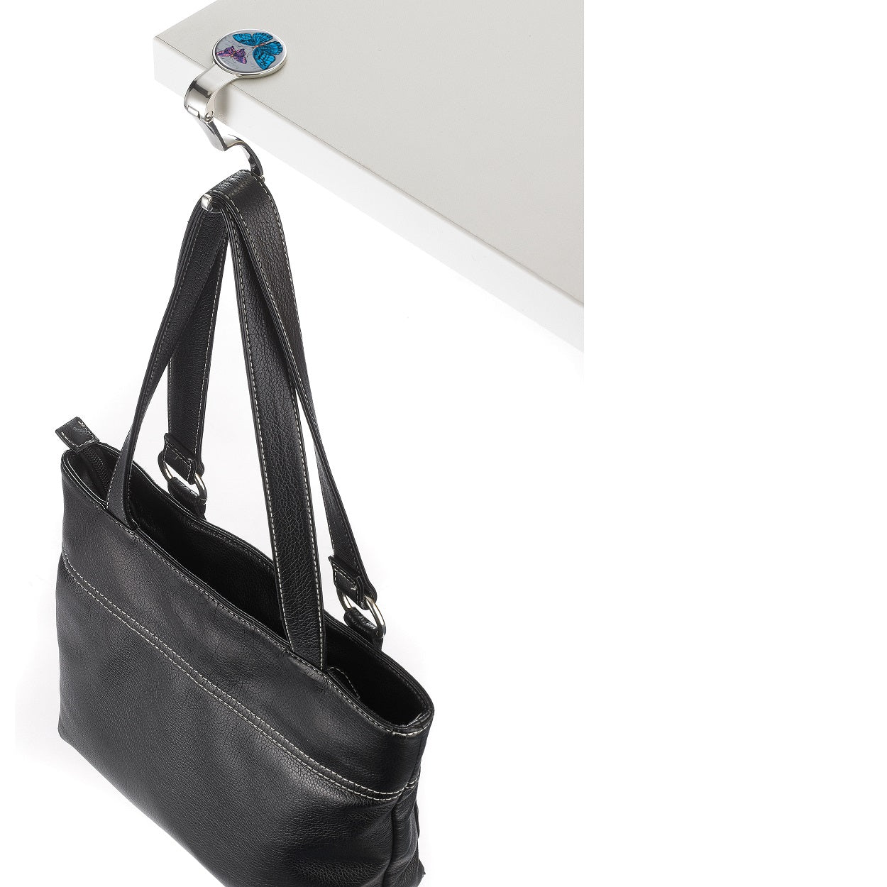 TROIKA Handbag Holder with Bag Clip – Vintage Butterflies