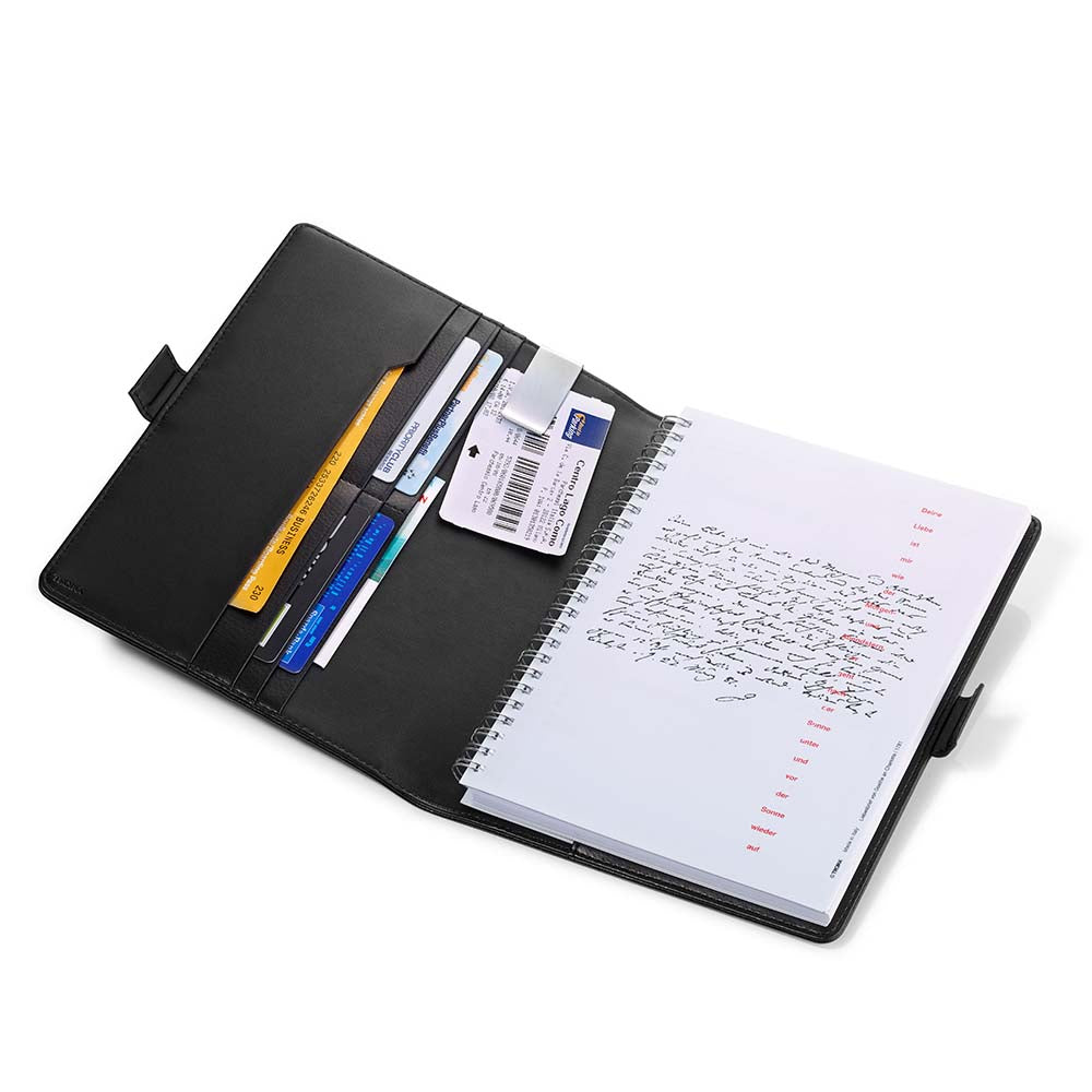 TROIKA Travel Organiser with A5 Notepad and Stylus Pen - Midnight