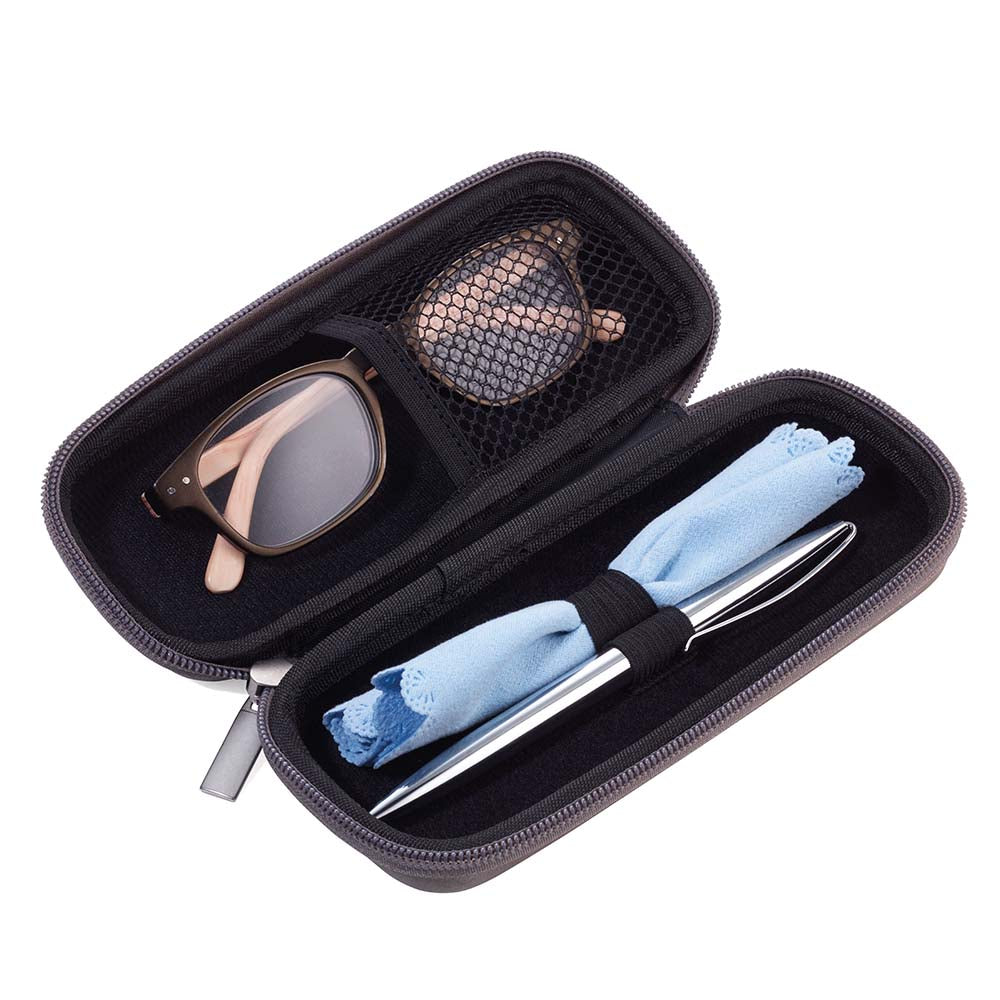 TROIKA Organiser Case with Zip CASE STUDY - Grey