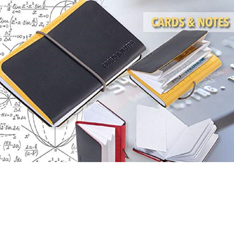 TROIKA Card Case Wallet and Notepad DIN A7 Yellow/Black