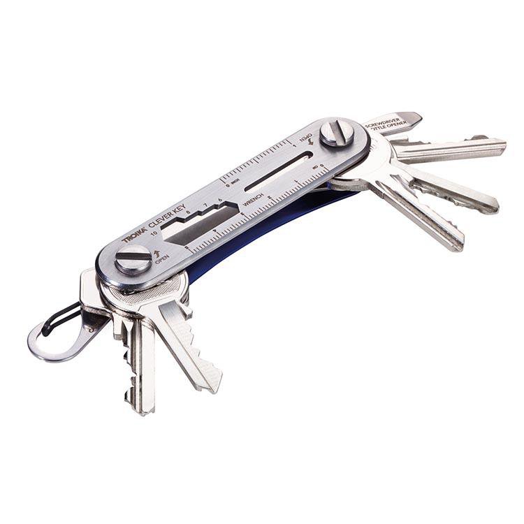 TROIKA Keyring and Mini Tool TROIKA CLEVER KEY Blue