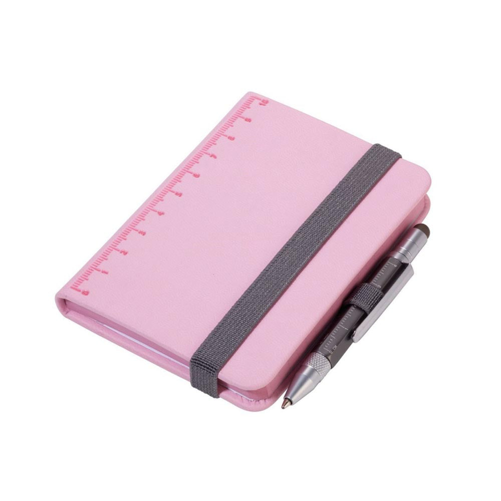 TROIKA Notepad DIN A7 with Multitasking Ballpoint Pen LILIPAD+LILIPUT Rose