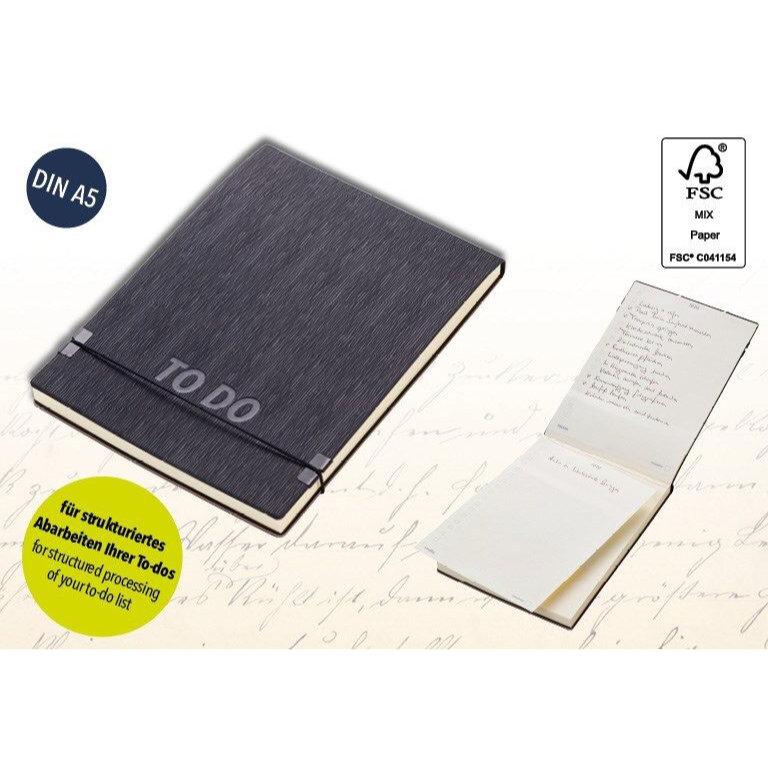 TROIKA Notepad A5 Productivity Notepad TO DO PAD Black