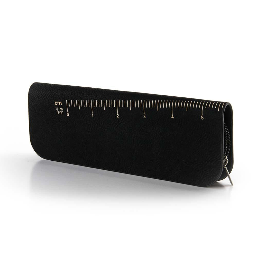 TROIKA Pen Case and Multi-Tasking Ballpoint Pen Set - Black & Gold