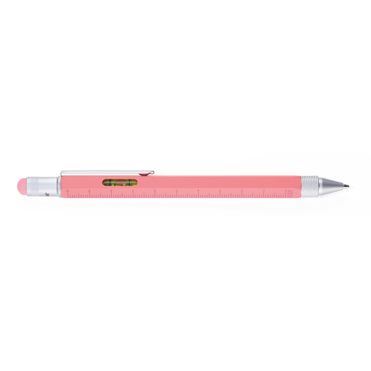 TROIKA Multitasking Ballpoint Pen Mini Tool CONSTRUCTION Coral