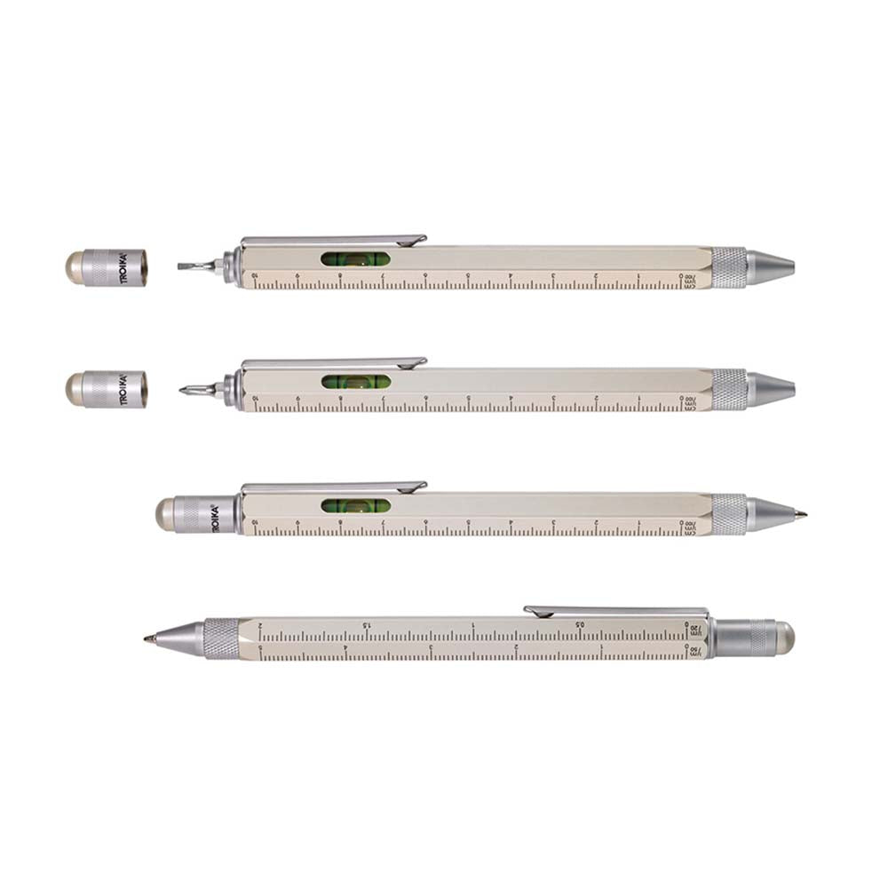 Troika Multitasking ballpoint pen "CONSTRUCTION" (Metallic Gold)