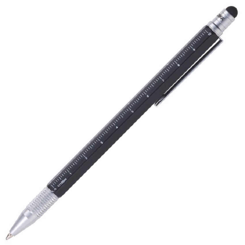 TROIKA Multitasking Ballpoint Pen CONSTRUCTION SLIM - Black