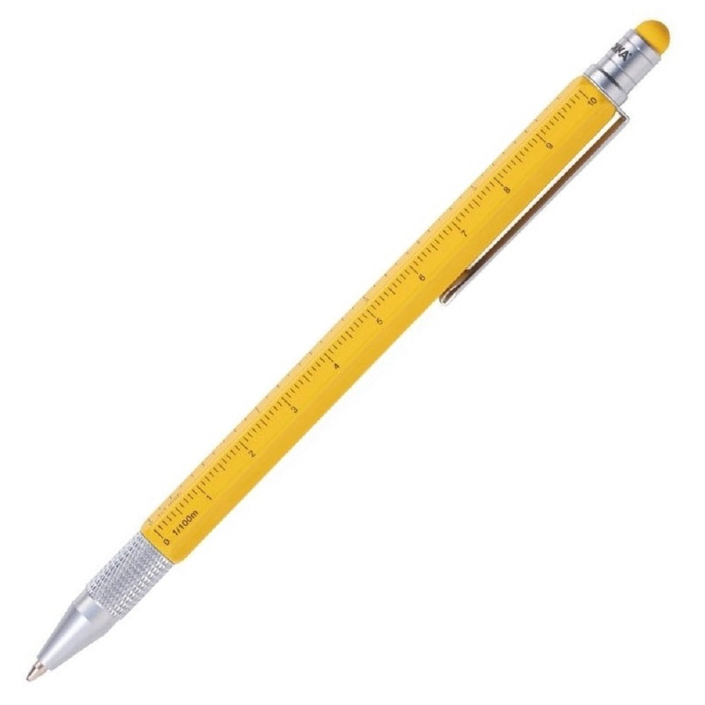 TROIKA Multitasking Ballpoint Pen CONSTRUCTION SLIM - Yellow