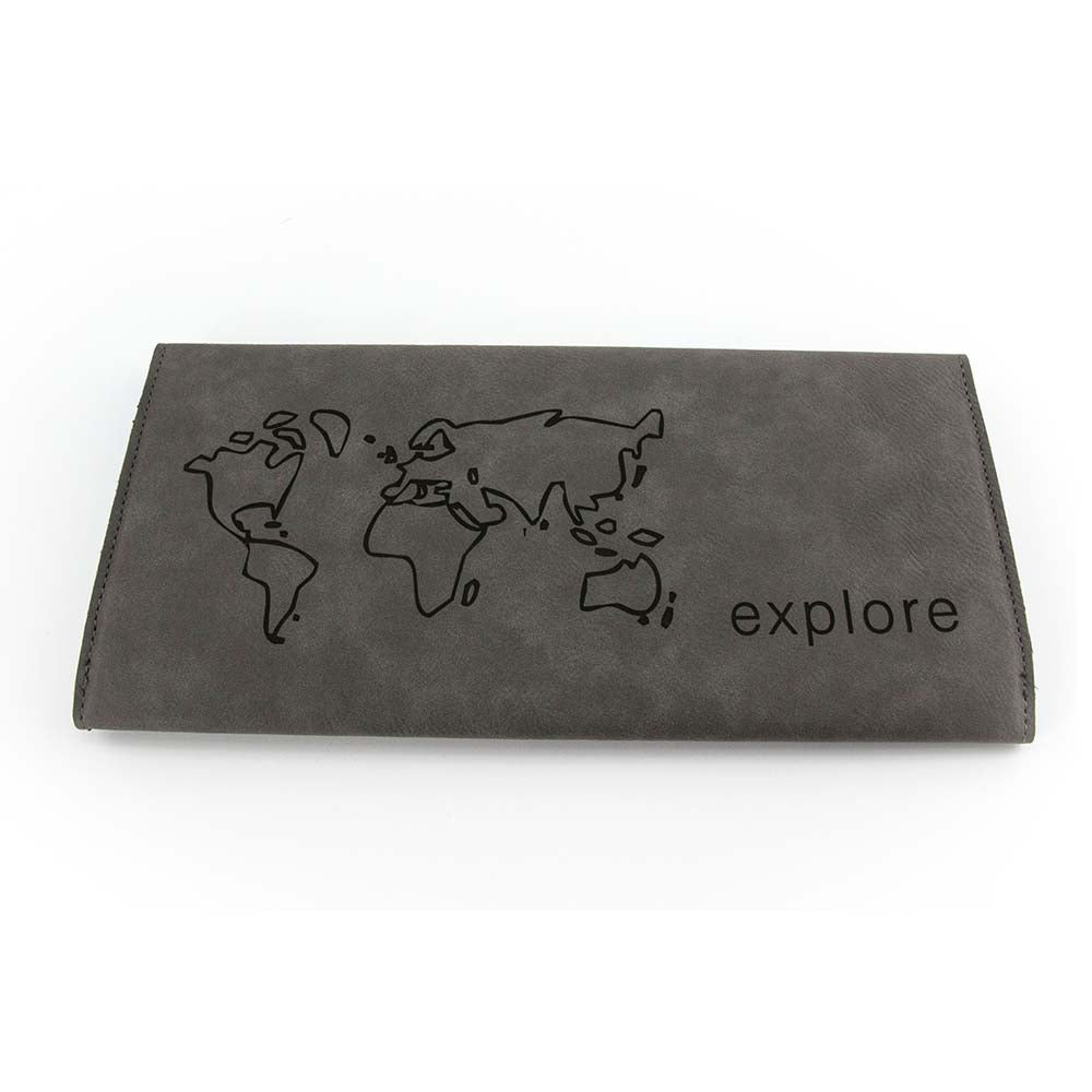 TROIKA Organiser Case for Travel Documents EXPLORE - Grey