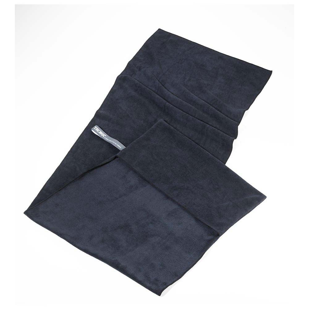 TROIKA Microfibre Towel GYM & CAR TOWEL - Black